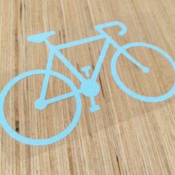 Bügelbild - Rennrad (ca. 22 x 13,5cm) - Folienauswahl – Bild 7