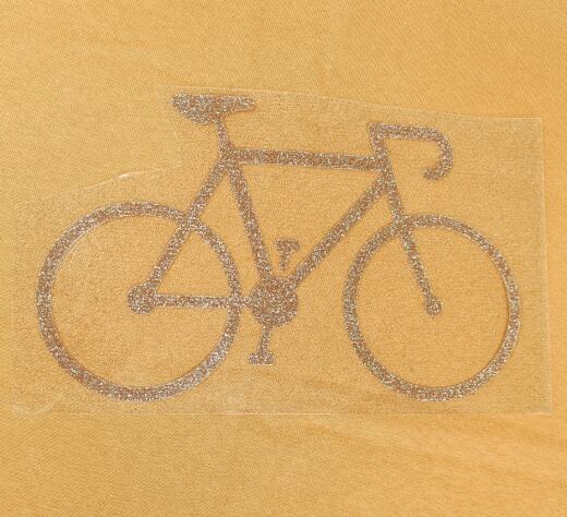 Bügelbild - Rennrad (ca. 22 x 13,5cm) - Folienauswahl