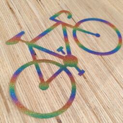Bügelbild - Rennrad (ca. 22 x 13,5cm) - Folienauswahl – Bild 8