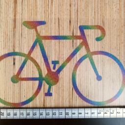 Bügelbild - Rennrad (ca. 22 x 13,5cm) - Folienauswahl – Bild 9