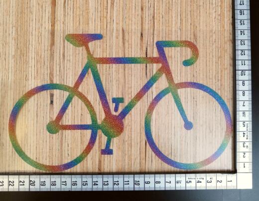 Bügelbild - Rennrad (ca. 22 x 13,5cm) - Folienauswahl