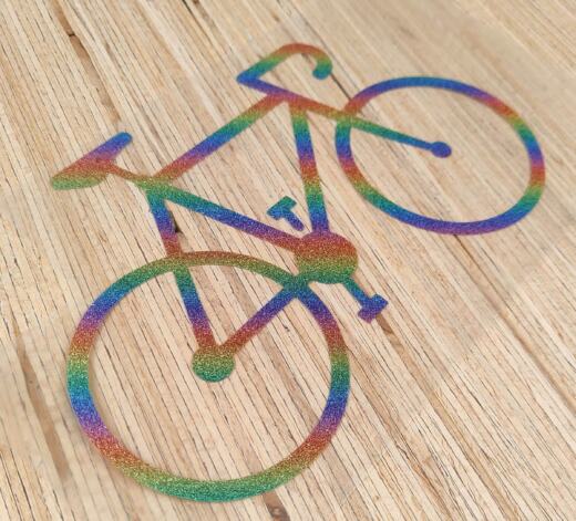 Bügelbild - Rennrad (ca. 22 x 13,5cm) - Folienauswahl