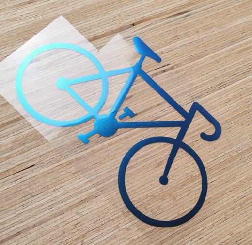 Bügelbild - Rennrad (ca. 22 x 13,5cm) - Folienauswahl