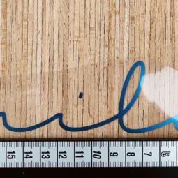 Bügelbild - "smile" groß (ca. 22 x 5cm) - Folienauswahl – Bild 2