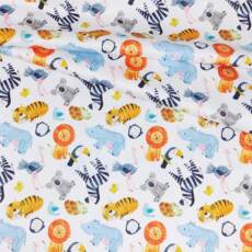 PUL Stoff bedruckt - Tigerlilly EP - Tierisch wild