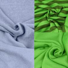 Fühlprobe 31: Wolle/Lyocell Bio Frottee - Farbauswahl