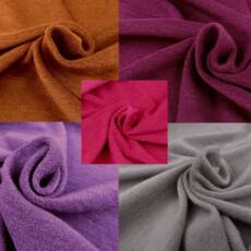 Fühlprobe 19: Bio Wollfrottee (Merino) - Farbauswahl