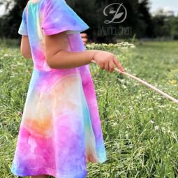 50cm Reststück: Biojersey - Tigerlilly EP - Aquarelli Pastelli – Bild 7