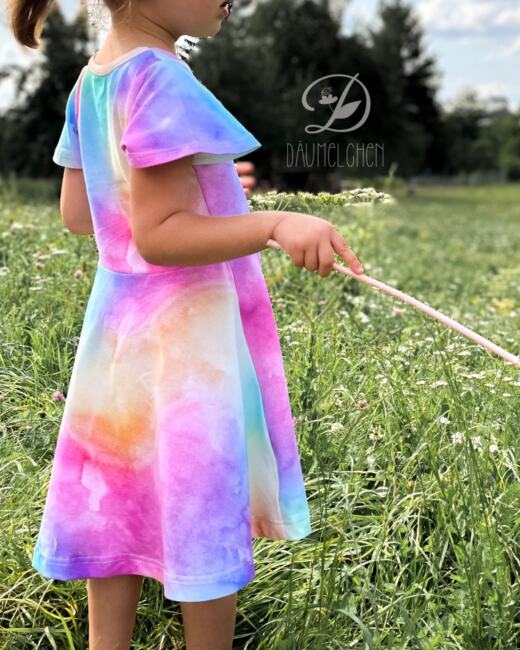 50cm Reststück: Biojersey - Tigerlilly EP - Aquarelli Pastelli