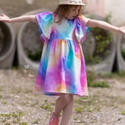 50cm Reststück: Biojersey - Tigerlilly EP - Aquarelli Pastelli – Bild 3