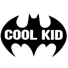 Bügelbild - COOL KID (ca. 10 x 14,5cm) - Deine passende Farbe