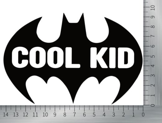 Bügelbild - COOL KID (ca. 10 x 14,5cm) - Deine passende Farbe
