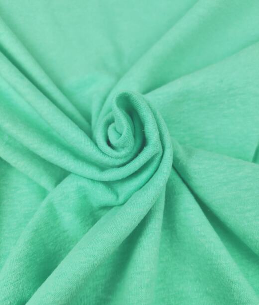 weicher Bio Hanfjersey - mint