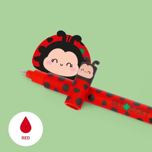 Legami - radierbarer Gelstift - Ladybug (Marienkäfer)
