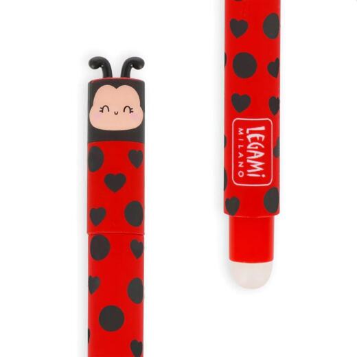 Legami - radierbarer Gelstift - Ladybug (Marienkäfer)