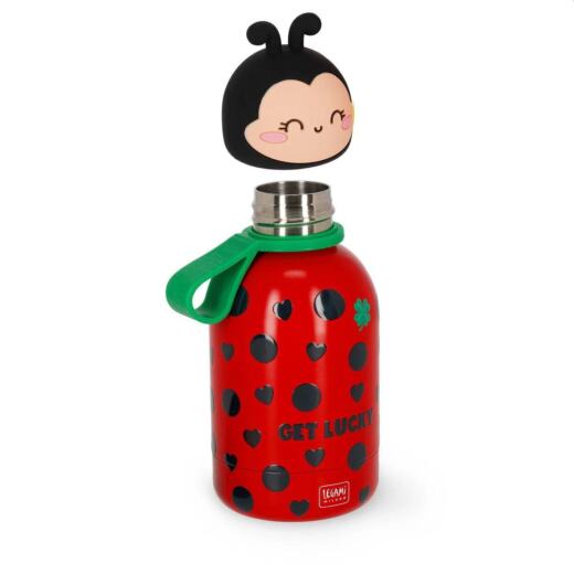 Legami Thermosflasche für Kinder - Hot&Cold BFF - Ladybug (Marienkäfer)