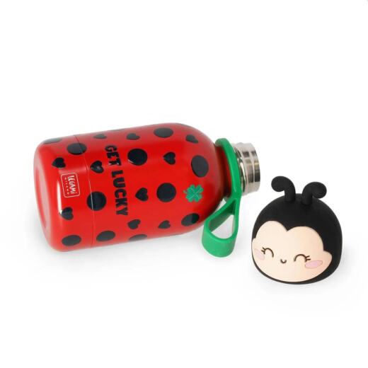 Legami Thermosflasche für Kinder - Hot&Cold BFF - Ladybug (Marienkäfer)