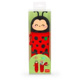 Legami 2-in-1-Federmäppchen aus Silikon - Kawaii - Ladybug (Marienkäfer) – Bild 2