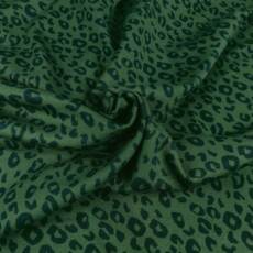 Bio Kuscheljacquard - Stoffonkel/Tigerlilly - Leo waldgrün
