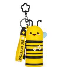 Legami Schlüsselanhänger aus Silikon - Mini Kawaii - Biene