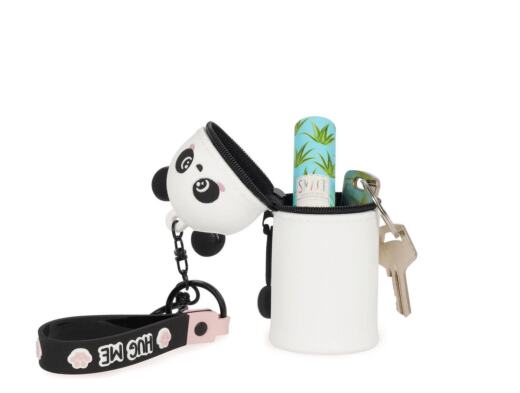 Legami Schlüsselanhänger aus Silikon - Mini Kawaii - Panda