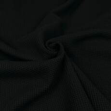 Bio Waffeljersey - Emma - schwarz 001