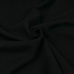 Bio Waffeljersey - Emma - schwarz 001