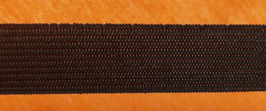 B-Ware: elastisches Gummiband 20mm - uni - schwarz