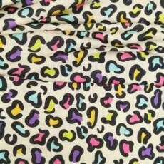 Wolle/Lyocell Biojersey - Leoliebe bunt