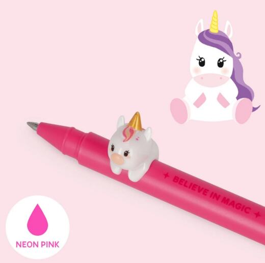 Legami - Gelstift Lovely Friends (mit Deko-Tierchen) - Einhorn (Unicorn)