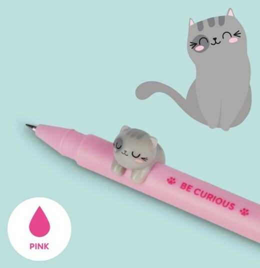 Legami - Gelstift Lovely Friends (mit Deko-Tierchen) - Katze (Kitty)
