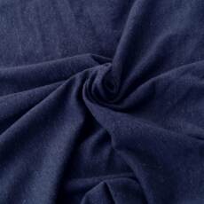 75cm Reststück: weicher Bio Hanfjersey - marineblau