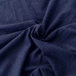 45cm Reststück: weicher Bio Hanfjersey - marineblau