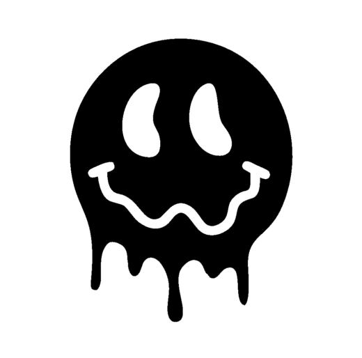 Bügelbild - Meltdown Smiley 2.0 - Deine passende Farbe