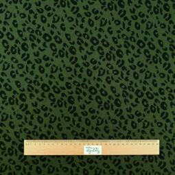 Bio Kuscheljacquard - Stoffonkel/Tigerlilly - Leo waldgrün – Bild 2