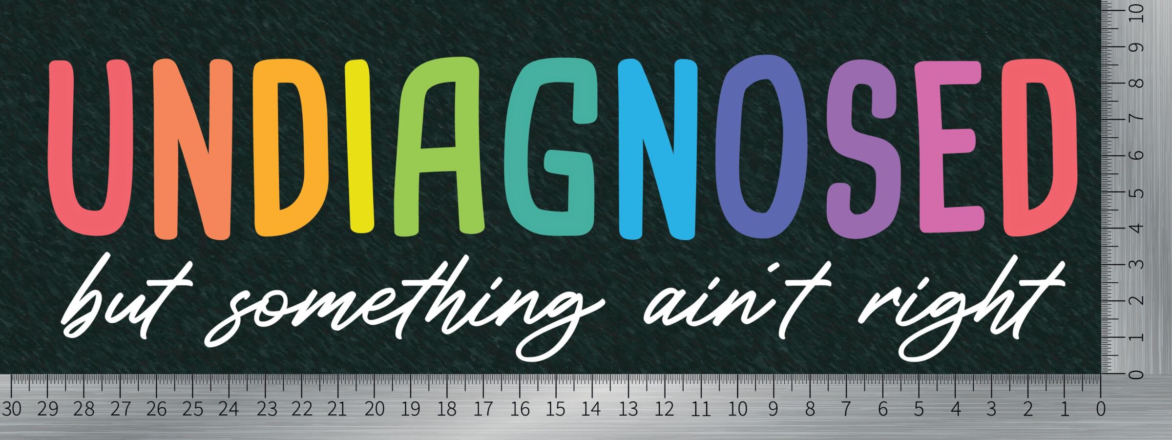 UNDIAGNOSED weiß Lineal UNDIAGNOSED weiß Lineal