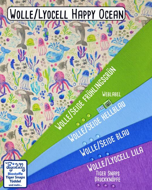 Wolle/Lyocell Biojersey - Happy Ocean