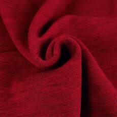 Bio Wollbündchen - weinrot meliert (schmal)