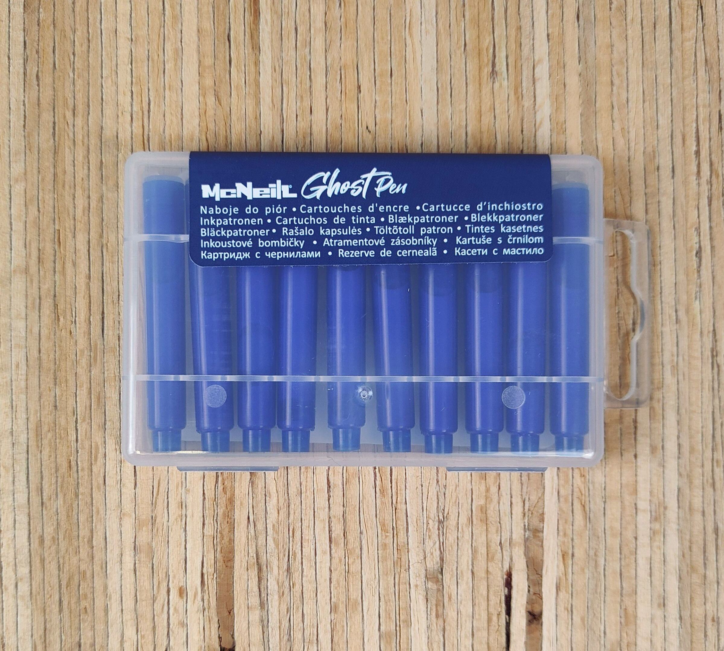 McNeill Tintenpatronen 10er blau Rückseite