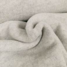 Bio Merinofleece - hellgrau meliert