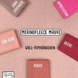Bio Merinofleece - mauve – Bild 2