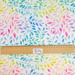 PUL Stoff bedruckt - Tigerlilly EP - Rainbow Leaves – Bild 2