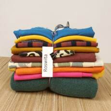 1kg Wollmix-Stoffpaket ROSWITA (Mit Mängeln)