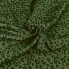 Bio Kuscheljacquard - Stoffonkel/Tigerlilly - Leo waldgrün