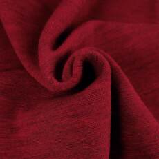 Bio Wollbündchen - weinrot meliert (schmal)