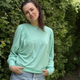 Wolle/Seide Biojersey - mint – Bild 6