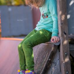 Wolle/Seide Biojersey - mint – Bild 2