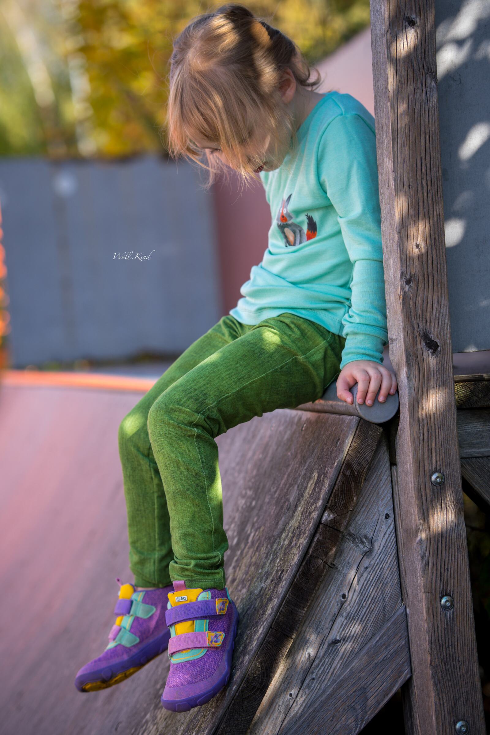 Ws mint kleidercolle Denimlook kiwi