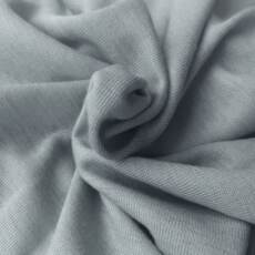 Wolle/Seide Biojersey uni - silber