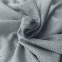 Wolle/Seide Biojersey uni - silber